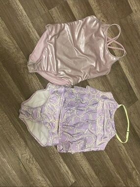 girls 7/8 medium Justice Wonder Nation bathing suits lot